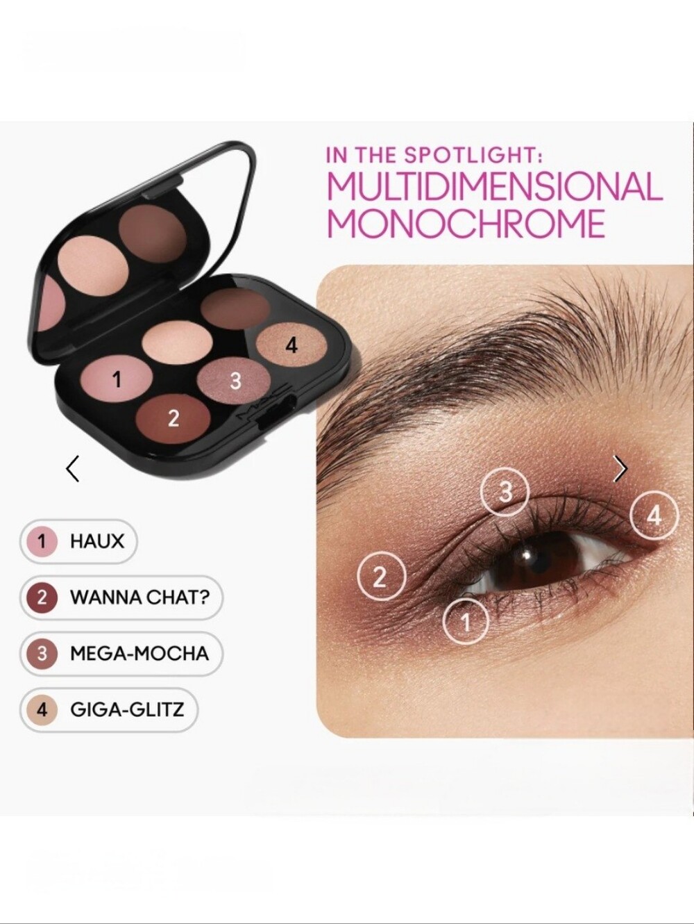 MAC Embedded In Burgundy Connect In Colour Eye Shadow Palette - Picture 4 of 9